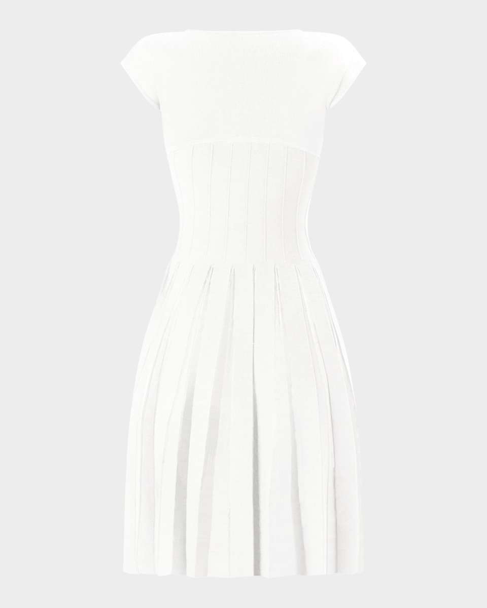 The Annabel Pleated Rib Knit Dress